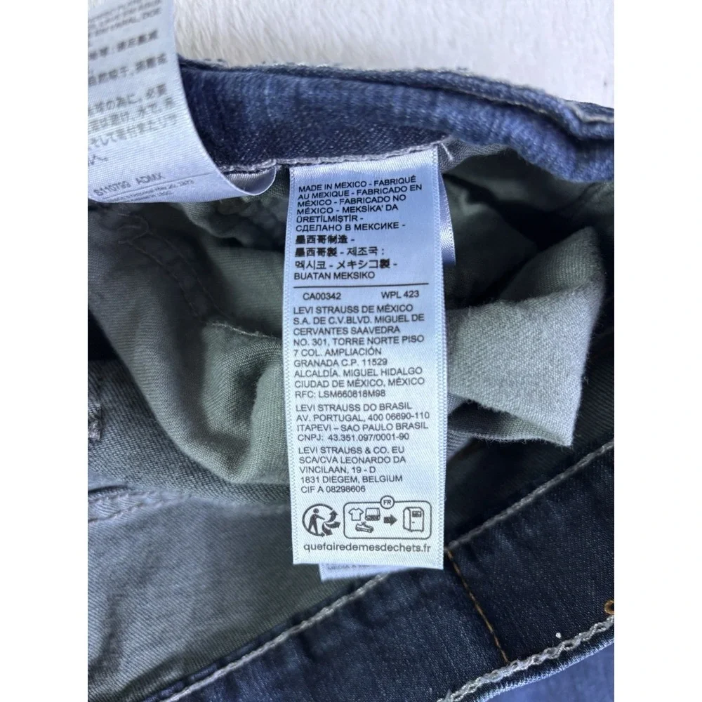 Levi's 559 Jeans Relaxed Straight Fit Blue Mens 36x30 Zip Fly Denim Dark Wash